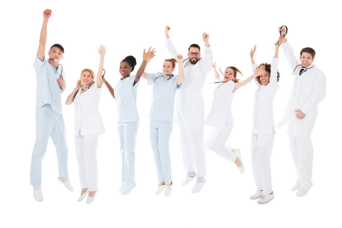 Healthcare Professionals - Jumping in Joy